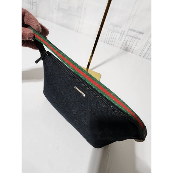 Authentic Gucci GG Canvas Sherryline Pochette Black - Picture 10 of 15